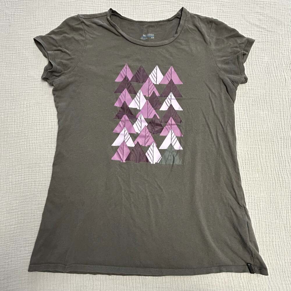Columbia Sportswear Women's Gray Short Sleeve Graphic T-Shirt - Picture 1 of 4